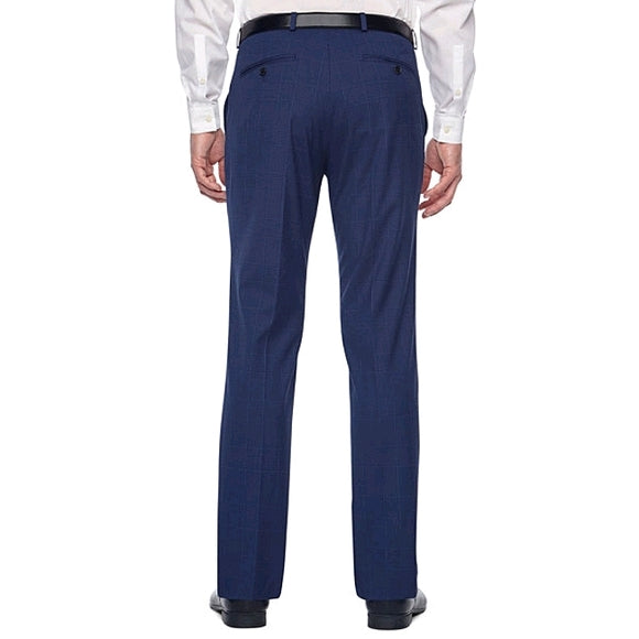 jf j.ferrar Men's Stretch Slim Fit Plaid Suit Pants