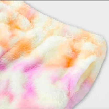 Cat & Jack Toddler Girls Warm Sherpa Tie-Dye Jogger Pull-On Pants