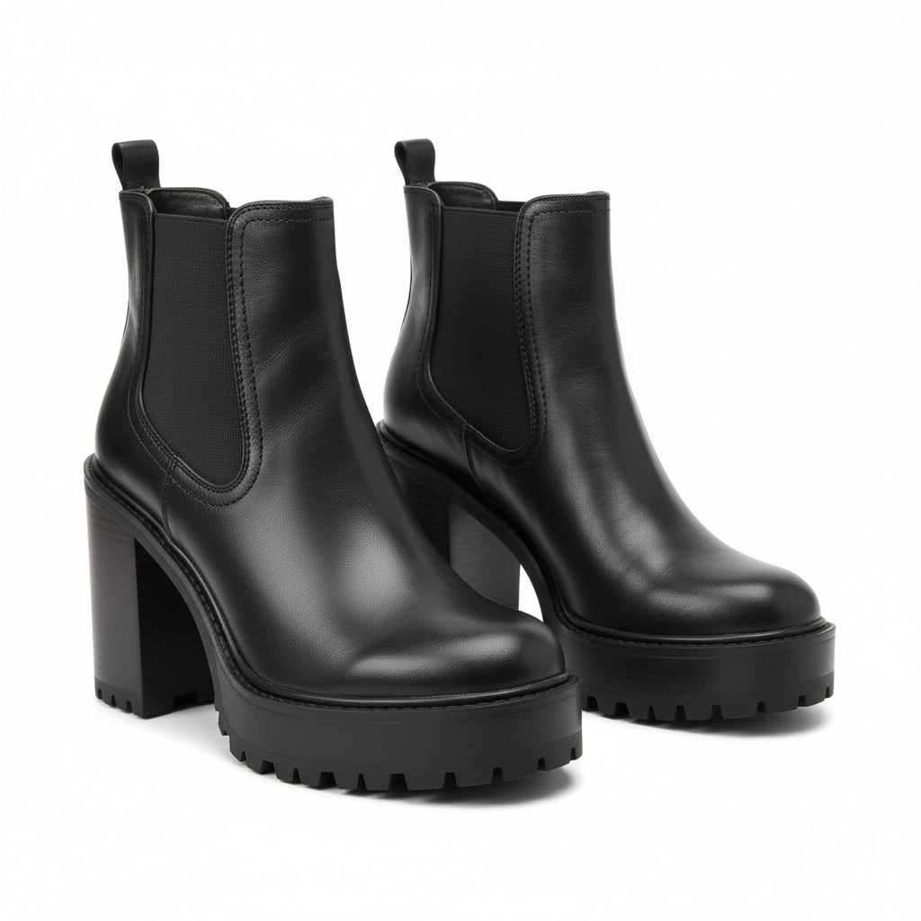 GBG Guess Los Angeles Women's Platform Chelsea Boot, 4-Inch Heel, Size 10