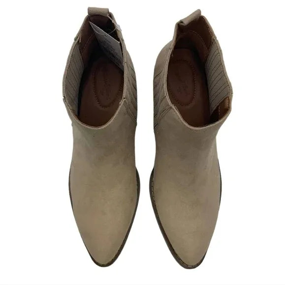 Universal Thread Women's Briar Ankle Booties Light Taupe Pointed Toe - Gomix Brands Outlet