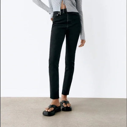 Zara ZW Women's High-Rise Slim Fit Skinny Leg Power Stretch Jeans