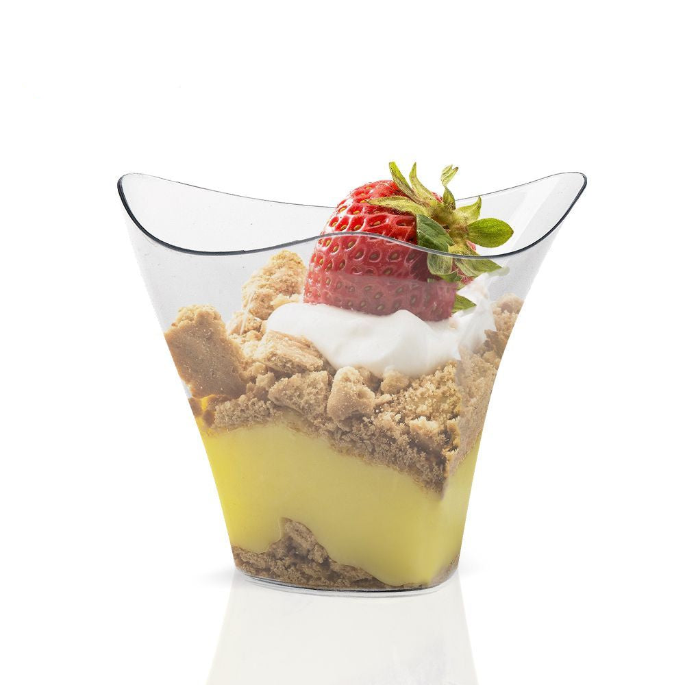 Europe-Pack 71C 100ml Clear Plastic Dessert Cup Single Wall PS