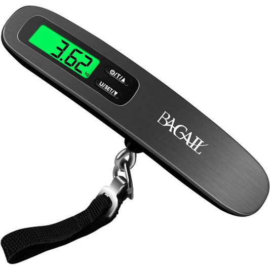 BAGAIL Digital Hanging Luggage Scale 50kg Black