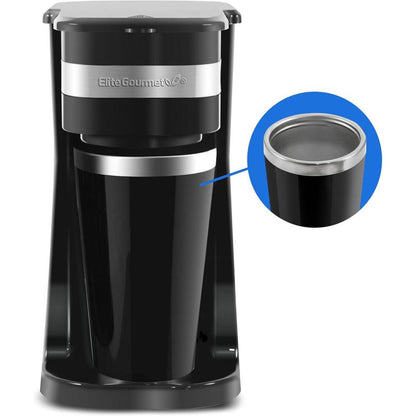 Elite Gourmet EHC111A Single-Serve Coffee Maker Black 600W