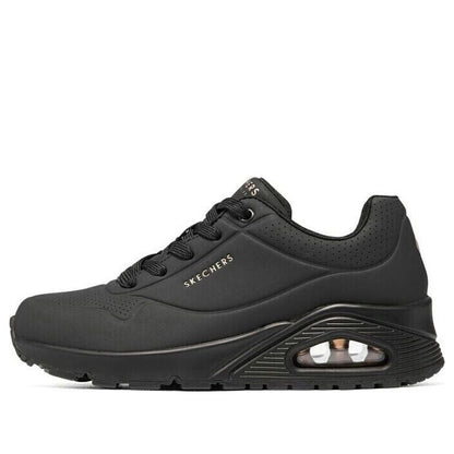 Skechers Women's Uno Black Classic Air-Cooled Memory Foam Sneakers