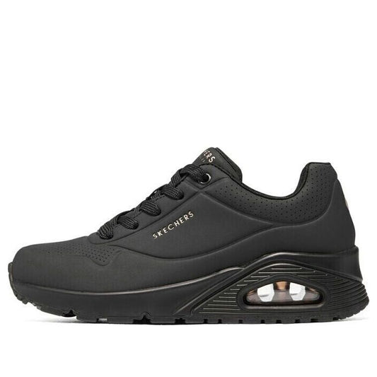 Skechers Women's Uno Black Classic Air-Cooled Memory Foam Sneakers