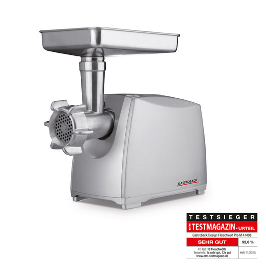 Gastroback Design Mincer Pro M 41408: Powerful Electric Meat Grinder Sausage Kibbe Attachments