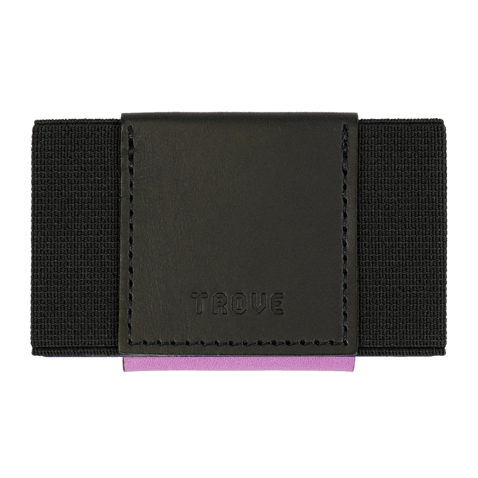 TROVE Nebula Dual-Color Leather Reversible Wallet with Elastic