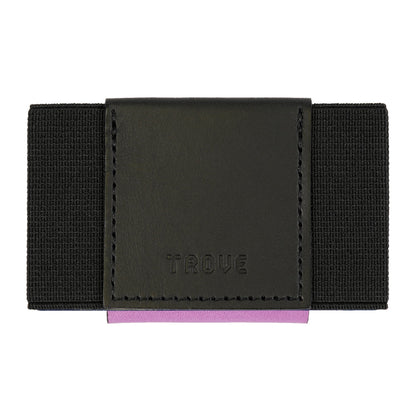 TROVE Nebula Dual-Color Leather Reversible Wallet with Elastic