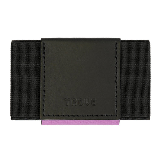 TROVE Nebula Dual-Color Leather Reversible Wallet with Elastic