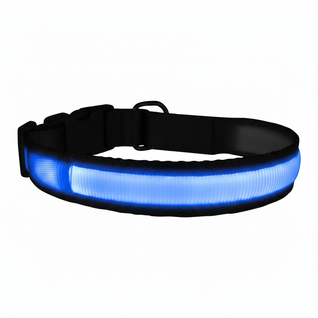 MASBRILL Rechargeable Waterproof Light-Up Dog Collar