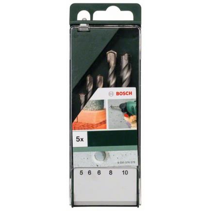 Bosch 5-Piece Carbide Masonry Drill Bit Set for Concrete and Brick