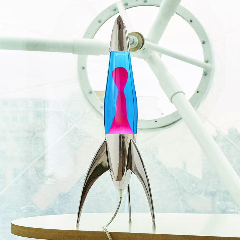 Mathmos Telstar Rocket Lava Lamp Silver
