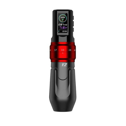 EZ P3 Pro Wireless Matte Red Tattoo Pen Adjustable Stroke