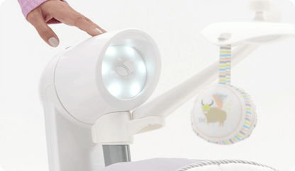 Joie Serina Swivel Multi-Motion Baby Swing - Portable Rocker, Vibration, Lullabies