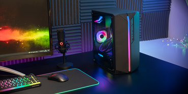 Mars Gaming MC-S1 Compact Micro-ATX Case with Dynamic ArgB Lighting