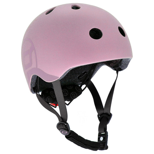 Scoot & Ride Kid Helmet S-M Rose: Lightweight, Adjustable, Ventilated for Active Adventures