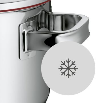 WMF Function 4 Stainless Steel High Casserole Pot, 6.3-inch, Versatile Lid