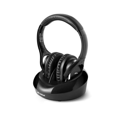 Meliconi HP600 Pro Wired/Wireless Over-Ear Headphones for Music, Black