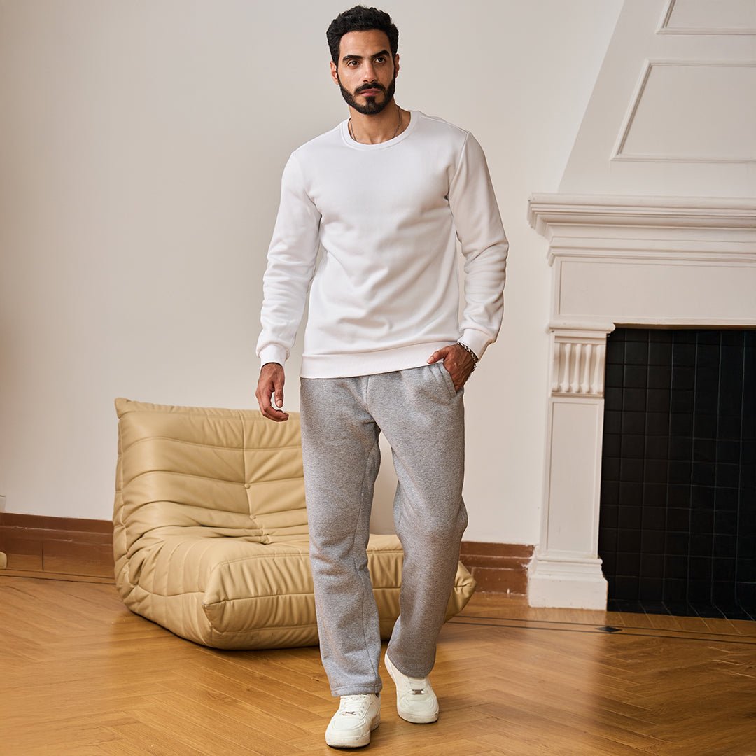 Men's Sherpa-Lined Winter Fleece Jogger Sweatpants – Warm, Cozy, Stylish