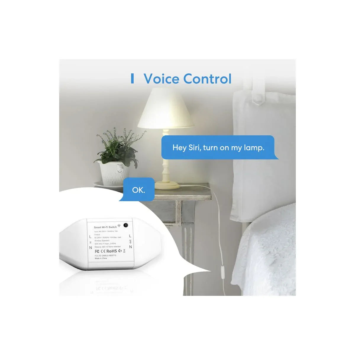 Meross Smart Wi-Fi DIY Switch MSS710HK for HomeKit Alexa Google Assistant - Gomix Brands Outlet