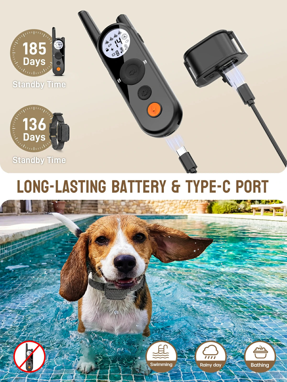 MimofPet X3 Mini Wireless Dog Fence and Training Collar