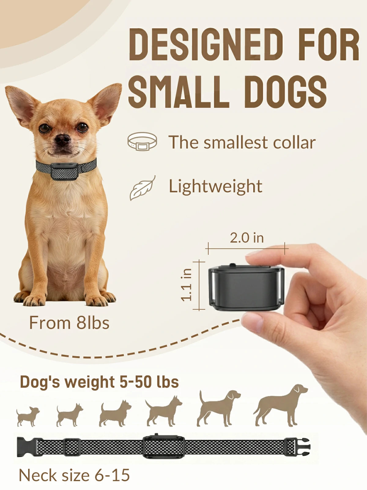 MimofPet X3 Mini Wireless Dog Fence and Training Collar