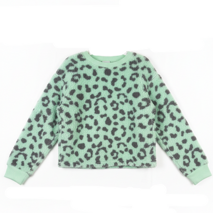 Girls Art Class Mint Green Fuzzy Sleepwear