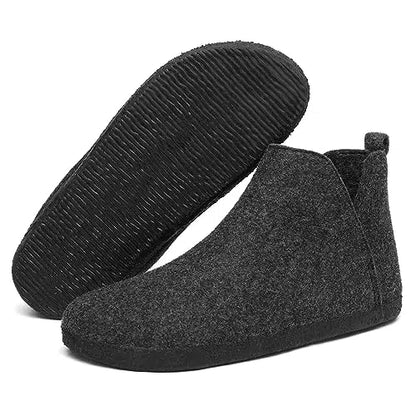 Mishansha Warm Felt Anti‑Slip Dark Blue & Dark Gery Slippers