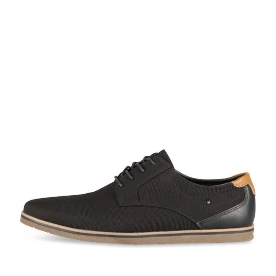 DENIM SIDE Men's Black Classic Slip-On Loafers Comfortable Casual Moccasins