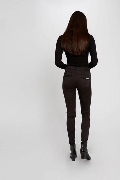 Morgan Women's Black Slim Fit 5-Pocket Stretch Denim Skinny Jeans