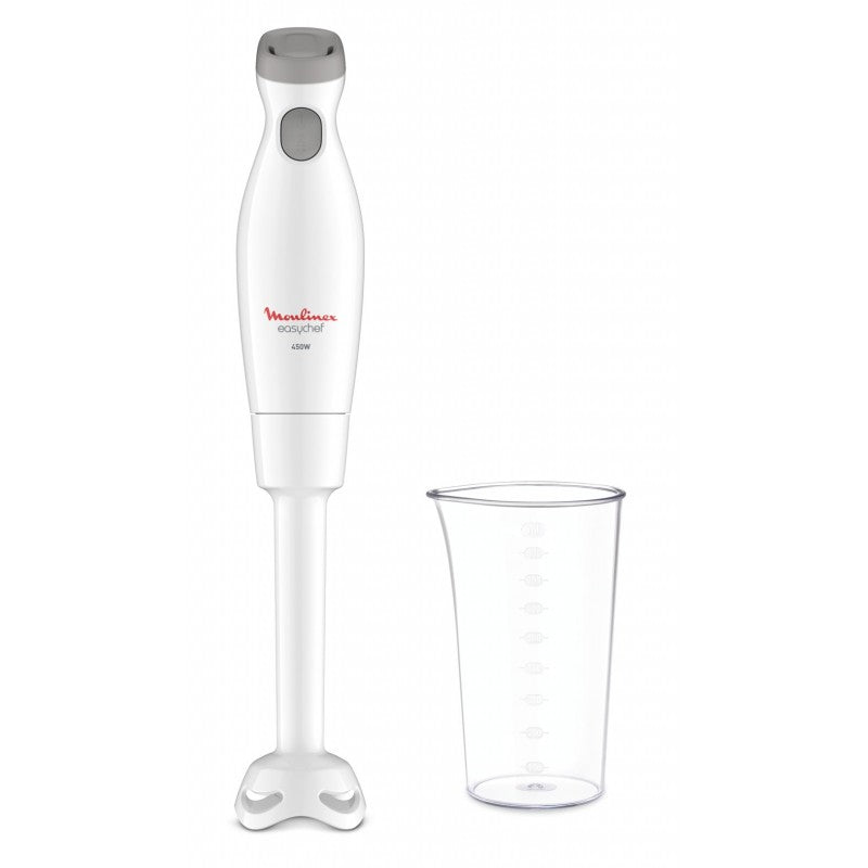 Moulinex DD45A110 Easychef Powerful 450W Immersion Blender with Beaker, White