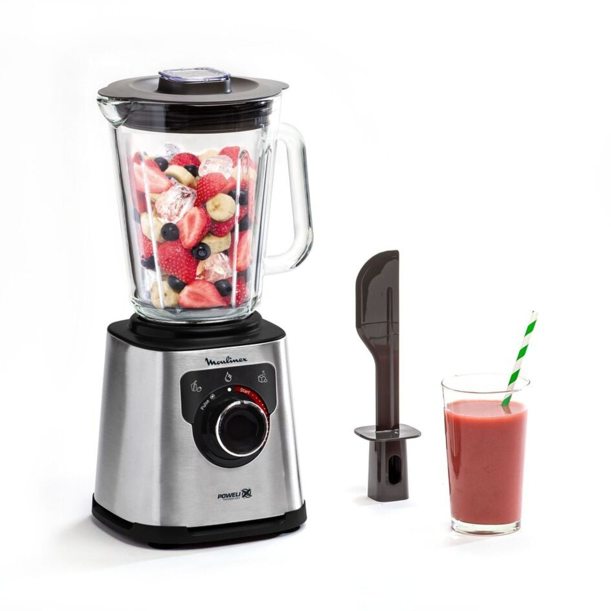 Moulinex Perfect Mix High-Speed Blender for Smoothies, Ice, and More