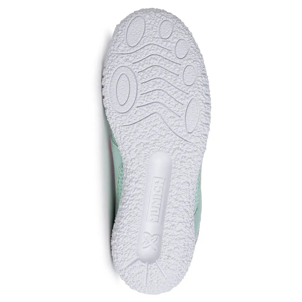 Munich Mini Goal Kids' Durable Green Sneakers with Toe Reinforcement