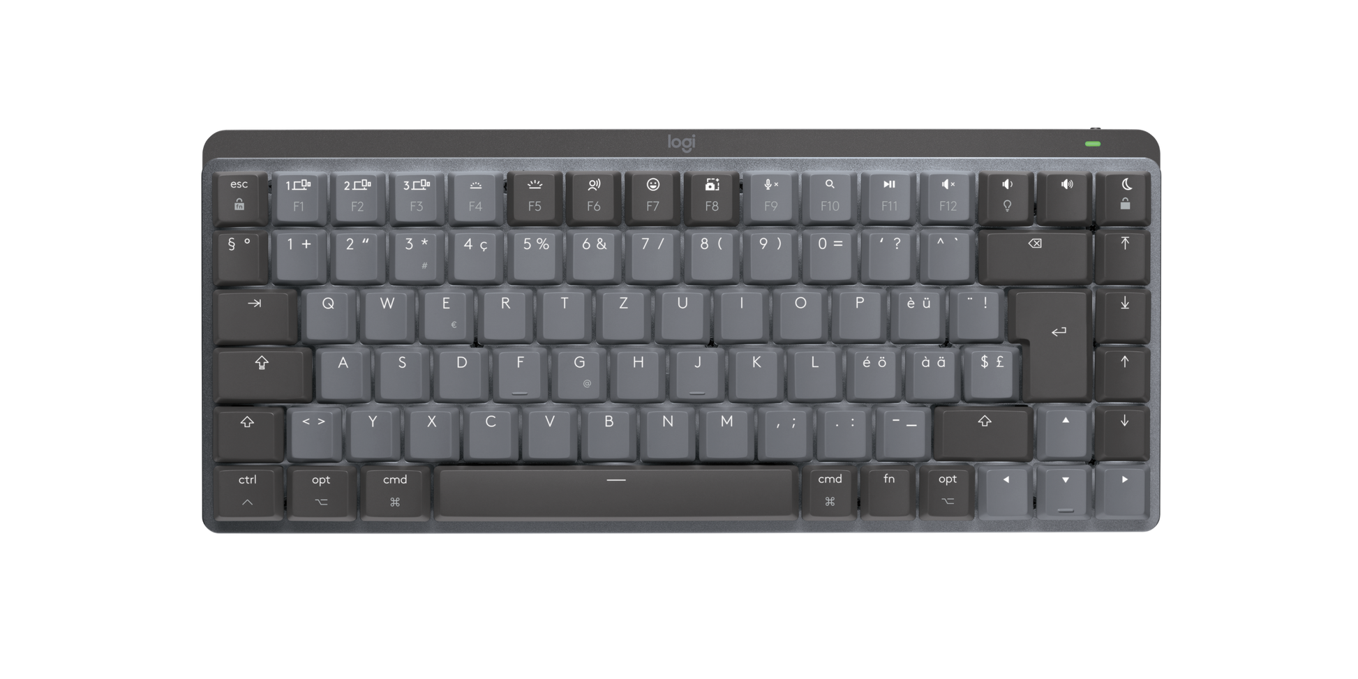 Logitech MX Mechanical Mini Mac Wireless Keyboard - Tactile Quiet, Backlit, Compact Design
