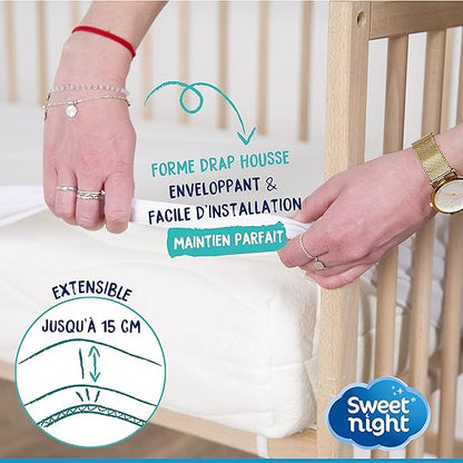 Sweetnight waterproof mattress Protector 140x190 cm Polyester Breathable Microventilated