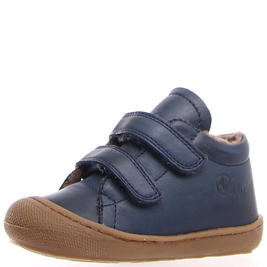 Naturino Cocoon Navy Insulated Children's Shoes - Warm, Flexible, Velcro Closure