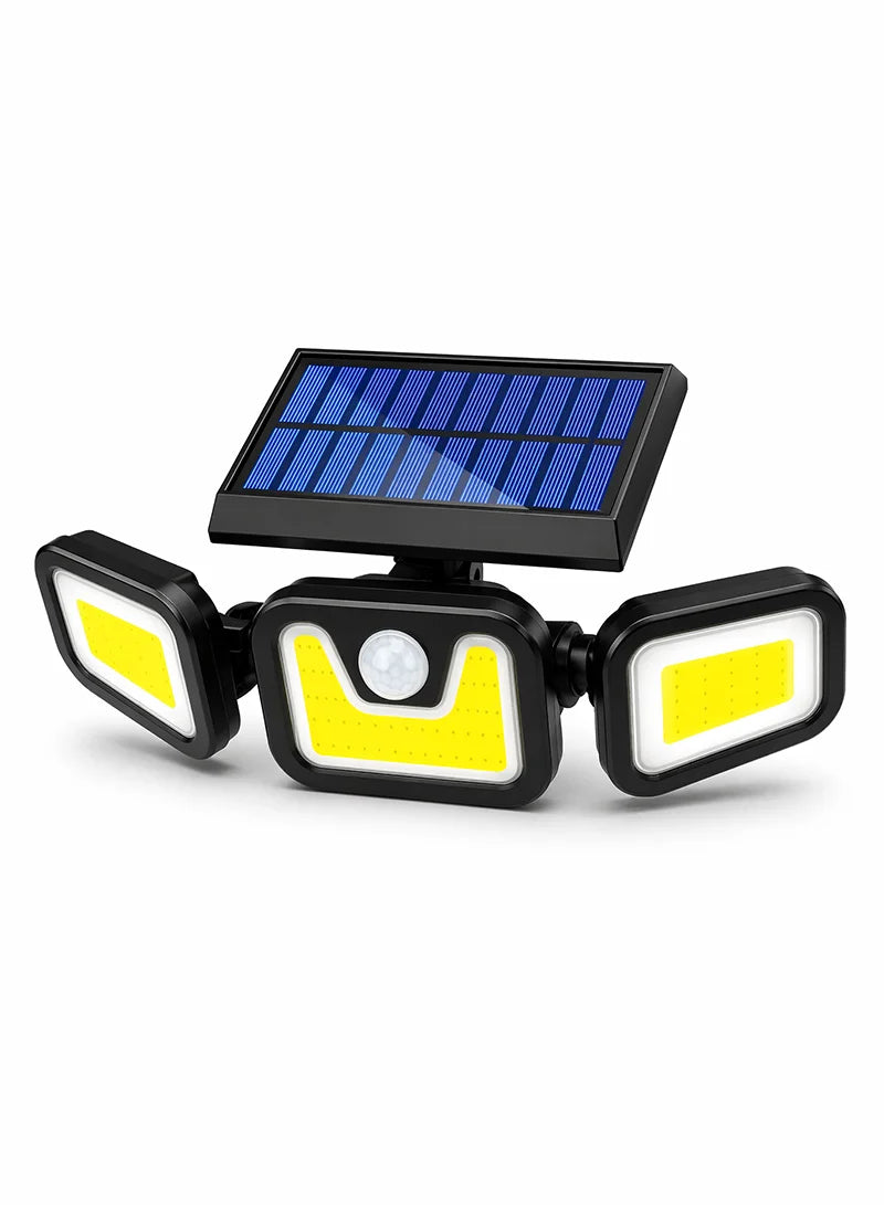 Triple-Head Solar Motion Sensor Light 1752B 103 COB LED 2400 mAh