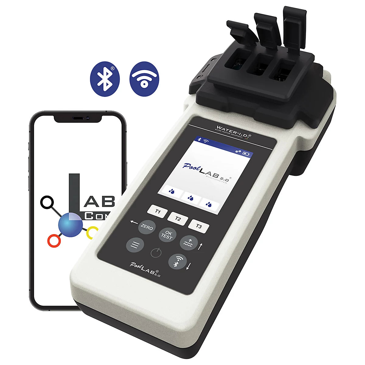PoolLab 2.0 Digital Pool Tester: Smart Water Analysis for Pools & Spas