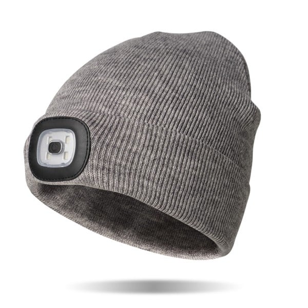ATNKE Rechargeable LED Lighted Beanie Hat – Bright Hands-Free Headlamp for Winter