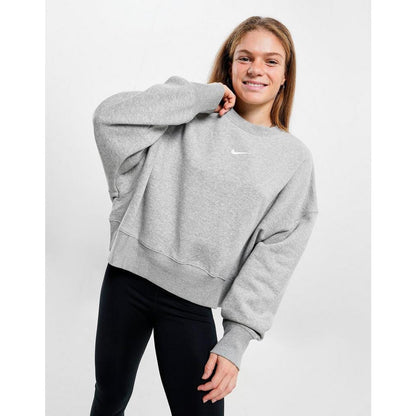 Nike Women's Phoenix Fleece Oversized Crew Sweatshirt - Soft Grey