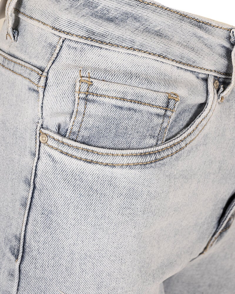 Light Blue High Waist Mom Jeans with Stretch – Nina Carter