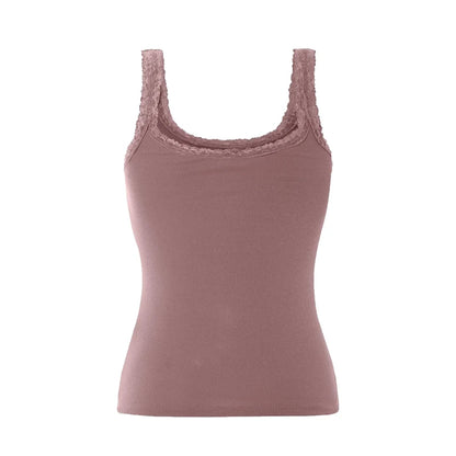esmara Women's Ribbed Lace Top 3 Pack