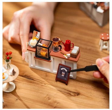 Robotime DIY Mini House No 17 Slow Life Café Miniature