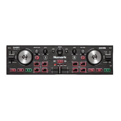 Numark DJ2GO2 Touch: Portable 2-Deck USB DJ Controller with Audio
