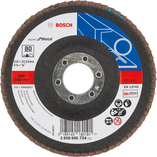 Bosch X551 Expert for Metal Angled Flap Disc for Grinders x551