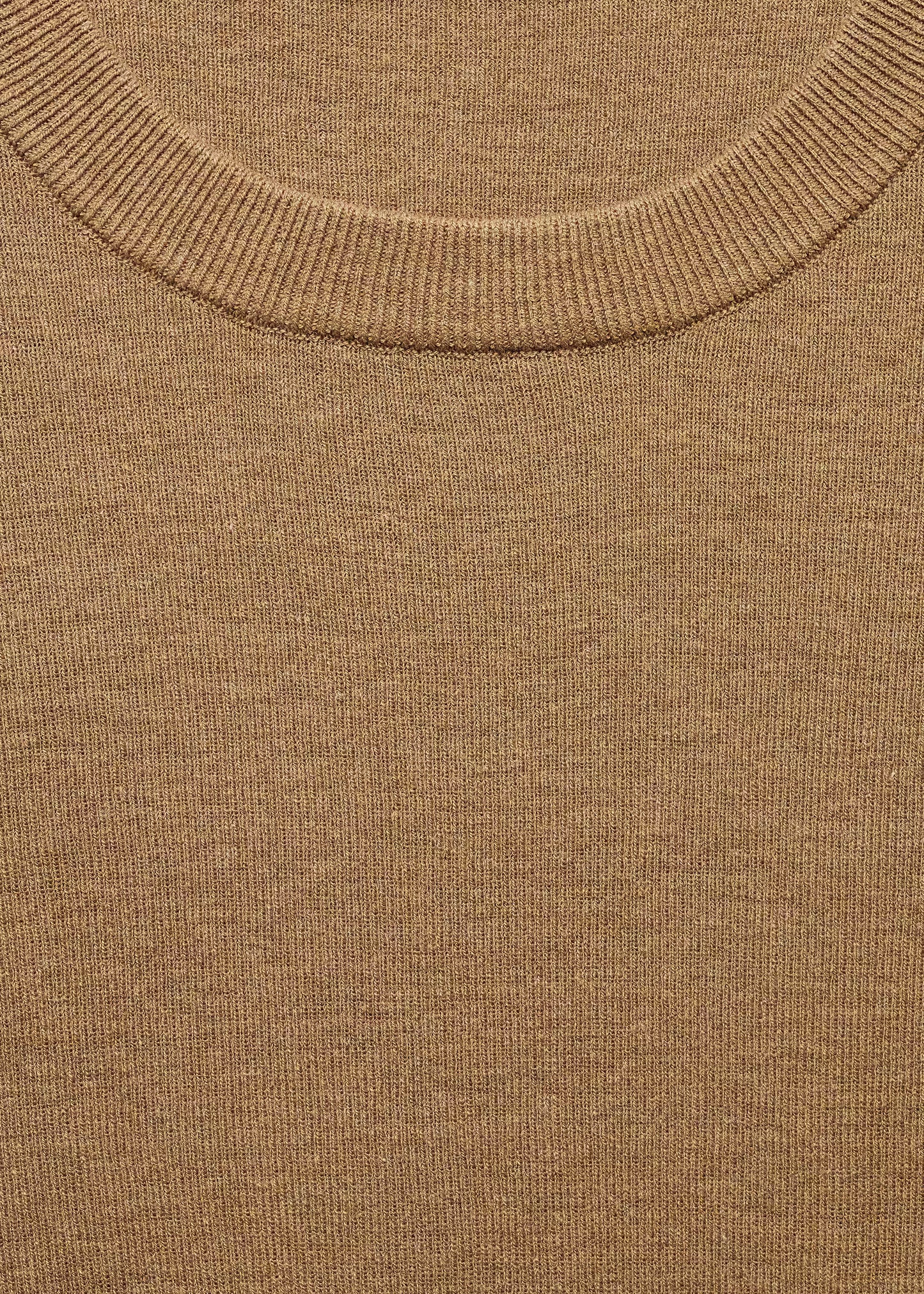 MANGO Men's Cotton Blend Knitted T-Shirt