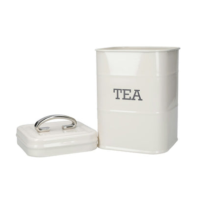 Vintage KitchenCraft Cream Tea Storage Tin with Riveted Handle