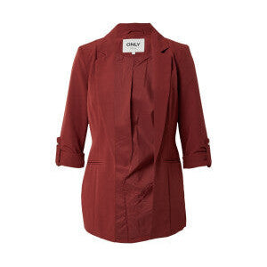 Elegant Women's 3/4 Sleeve Tailored Blazer with Lapel Collar Stretch Fabric