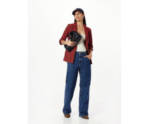 Elegant Women's 3/4 Sleeve Tailored Blazer with Lapel Collar Stretch Fabric